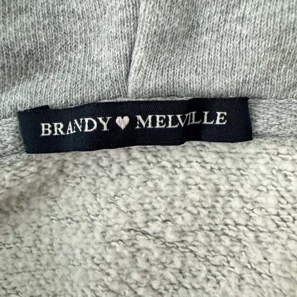 Brandy Melville Zip Up Hoodie Light Heather Gray Sweatshirt + 2 Tank Tops Casual
